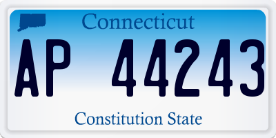 CT license plate AP44243