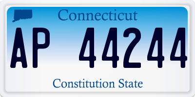 CT license plate AP44244