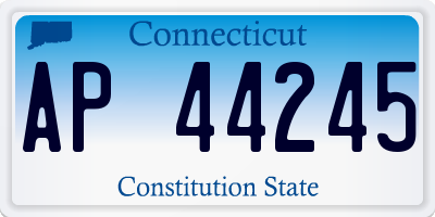 CT license plate AP44245