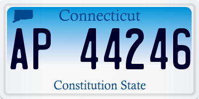 CT license plate AP44246