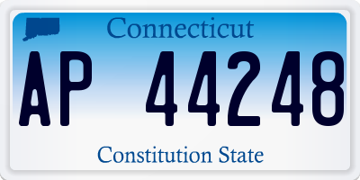 CT license plate AP44248