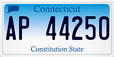 CT license plate AP44250