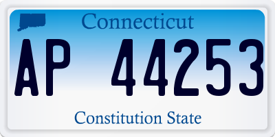 CT license plate AP44253