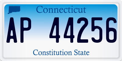 CT license plate AP44256