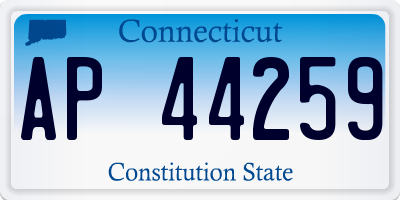 CT license plate AP44259