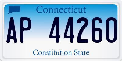 CT license plate AP44260