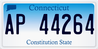 CT license plate AP44264