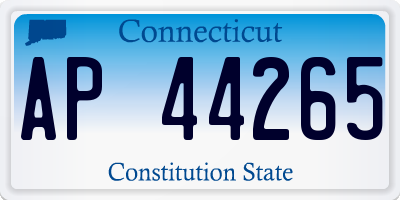 CT license plate AP44265
