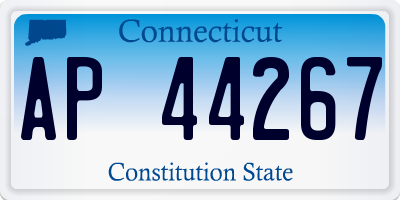 CT license plate AP44267