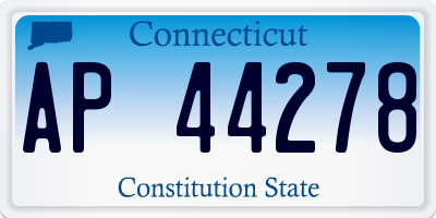 CT license plate AP44278