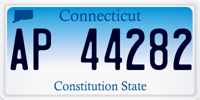 CT license plate AP44282
