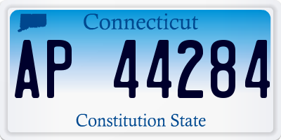 CT license plate AP44284