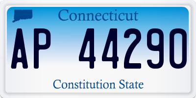 CT license plate AP44290