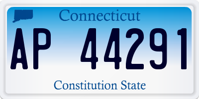 CT license plate AP44291