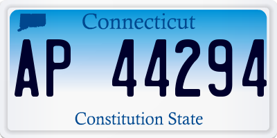 CT license plate AP44294