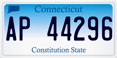 CT license plate AP44296
