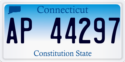 CT license plate AP44297