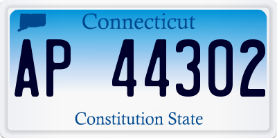 CT license plate AP44302