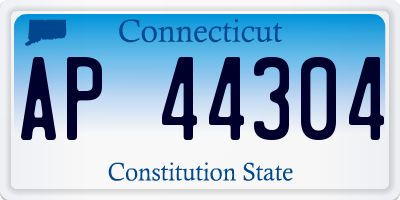 CT license plate AP44304