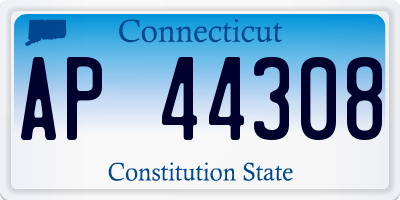 CT license plate AP44308