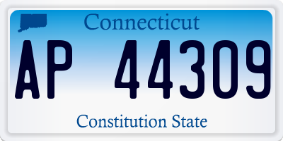 CT license plate AP44309