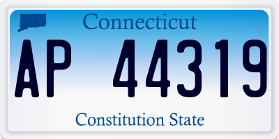 CT license plate AP44319