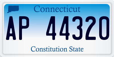 CT license plate AP44320