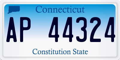 CT license plate AP44324