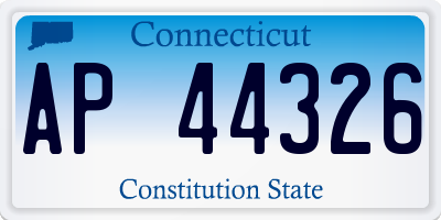 CT license plate AP44326