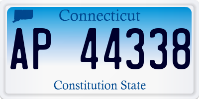 CT license plate AP44338