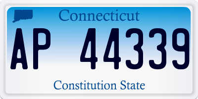 CT license plate AP44339