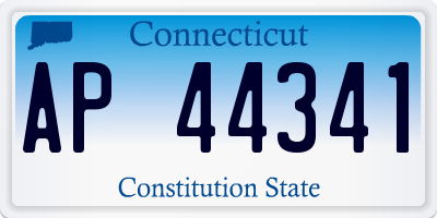 CT license plate AP44341