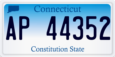 CT license plate AP44352