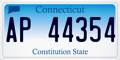 CT license plate AP44354