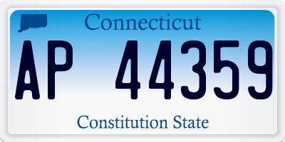 CT license plate AP44359