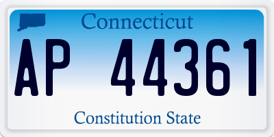 CT license plate AP44361