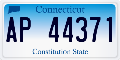 CT license plate AP44371
