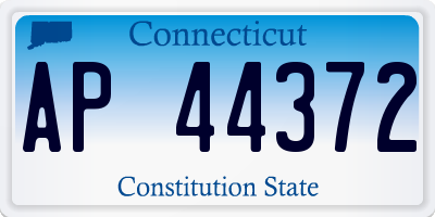 CT license plate AP44372