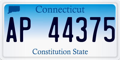CT license plate AP44375