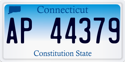 CT license plate AP44379