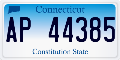 CT license plate AP44385