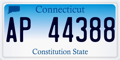 CT license plate AP44388