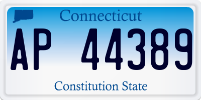 CT license plate AP44389
