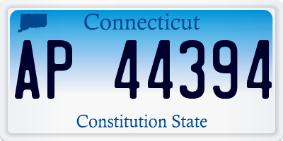 CT license plate AP44394