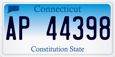 CT license plate AP44398