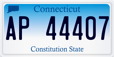CT license plate AP44407