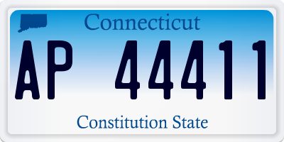 CT license plate AP44411