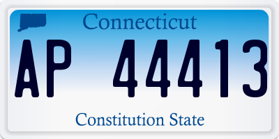 CT license plate AP44413