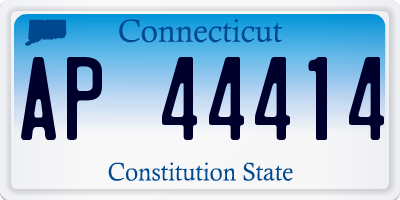 CT license plate AP44414