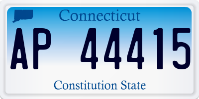 CT license plate AP44415